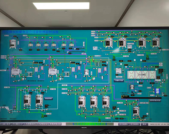 Control display of the total system for homogeneous and constant volume aging of