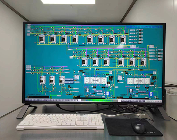 System control display before sterilization, homogenization, constant volume agi